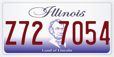 IL license plate Z727054