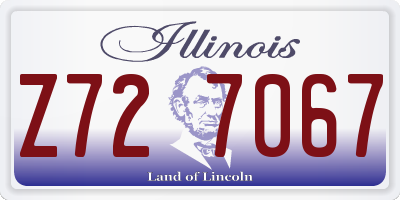 IL license plate Z727067