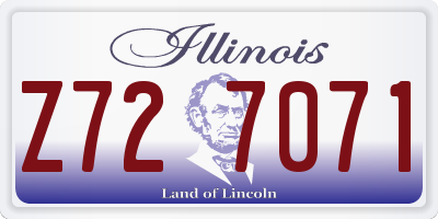IL license plate Z727071