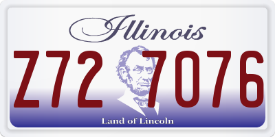 IL license plate Z727076