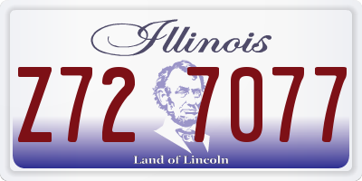 IL license plate Z727077
