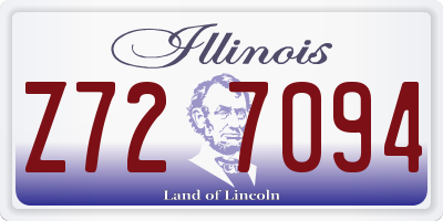 IL license plate Z727094