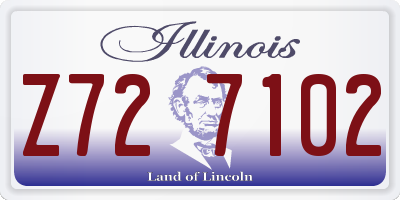 IL license plate Z727102