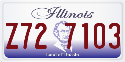 IL license plate Z727103