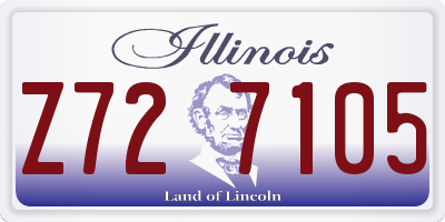 IL license plate Z727105