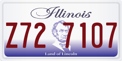 IL license plate Z727107