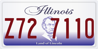 IL license plate Z727110