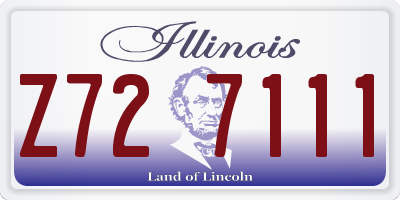 IL license plate Z727111