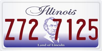 IL license plate Z727125