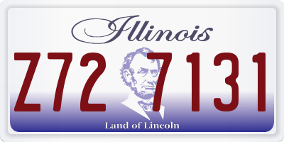 IL license plate Z727131