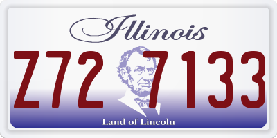 IL license plate Z727133