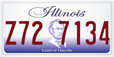 IL license plate Z727134
