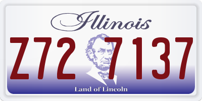 IL license plate Z727137