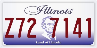 IL license plate Z727141