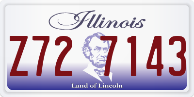 IL license plate Z727143