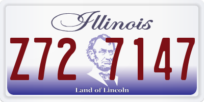IL license plate Z727147
