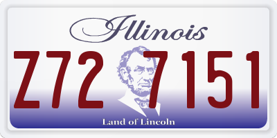 IL license plate Z727151