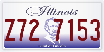IL license plate Z727153