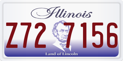 IL license plate Z727156