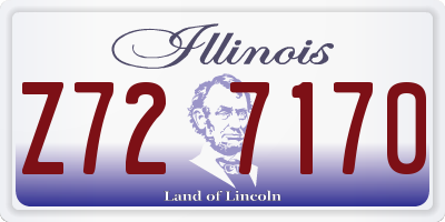 IL license plate Z727170
