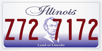 IL license plate Z727172