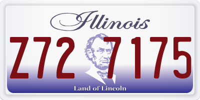 IL license plate Z727175
