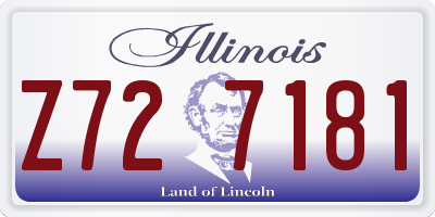 IL license plate Z727181