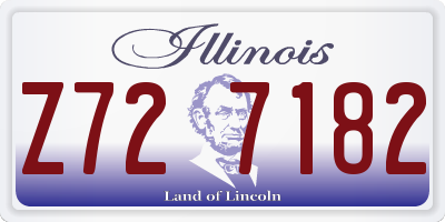 IL license plate Z727182