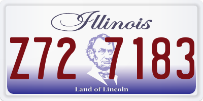 IL license plate Z727183