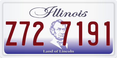 IL license plate Z727191