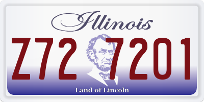 IL license plate Z727201