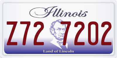 IL license plate Z727202