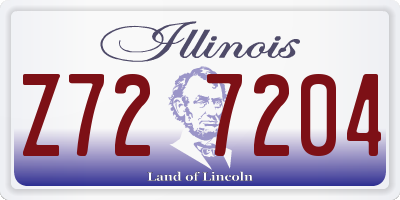 IL license plate Z727204