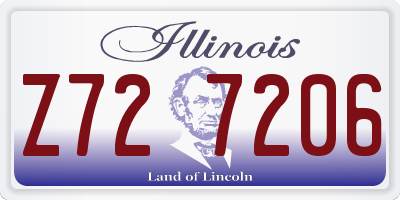 IL license plate Z727206