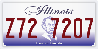 IL license plate Z727207