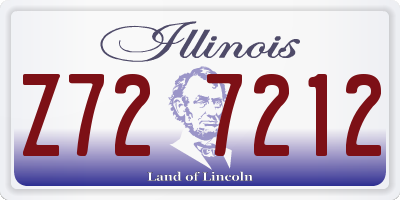 IL license plate Z727212