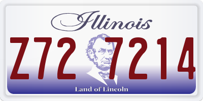 IL license plate Z727214
