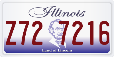 IL license plate Z727216