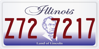 IL license plate Z727217
