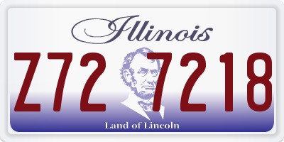 IL license plate Z727218