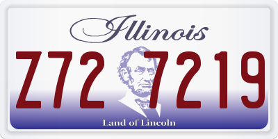 IL license plate Z727219