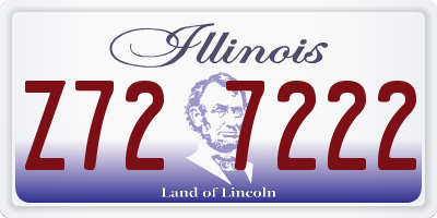 IL license plate Z727222