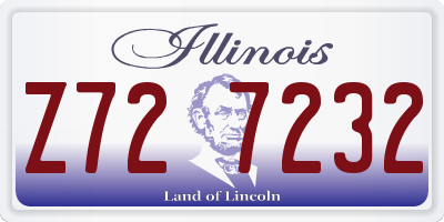 IL license plate Z727232