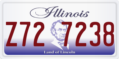IL license plate Z727238