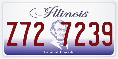 IL license plate Z727239