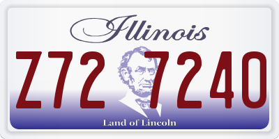 IL license plate Z727240