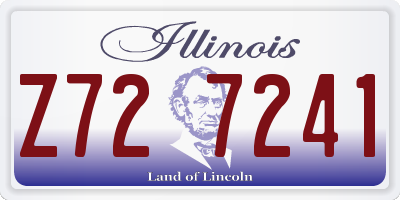 IL license plate Z727241