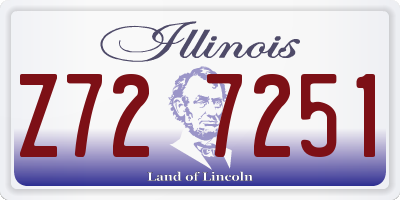 IL license plate Z727251