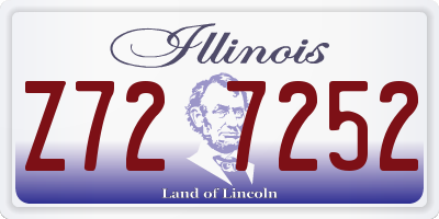 IL license plate Z727252