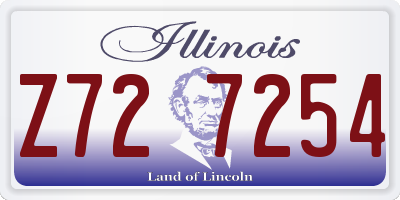IL license plate Z727254